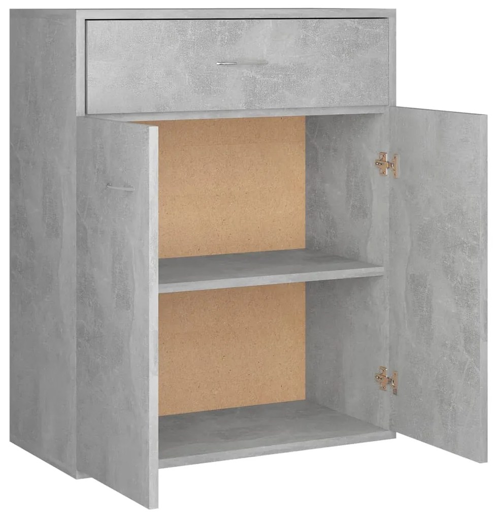 Aparador 60x30x75 cm contraplacado cinzento cimento
