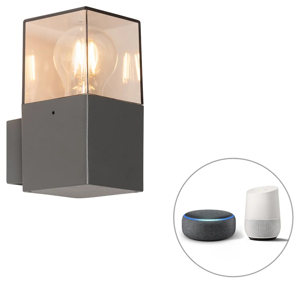 LED Candeeiro de parede exterior moderno e inteligente antracite IP44 incluindo Wifi P45 - Dinamarca Moderno