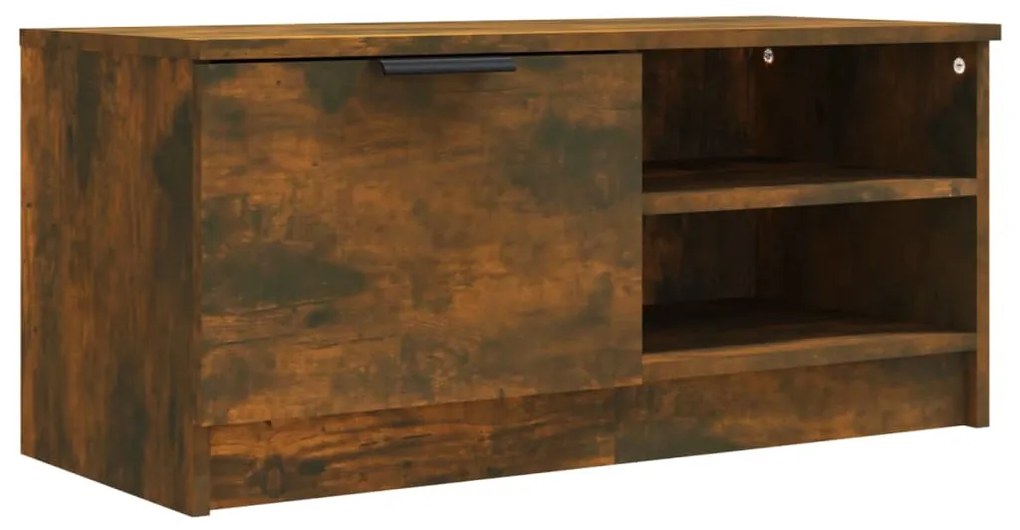 Móvel de TV 80x35x36,5cm madeira processada cor carvalho fumado