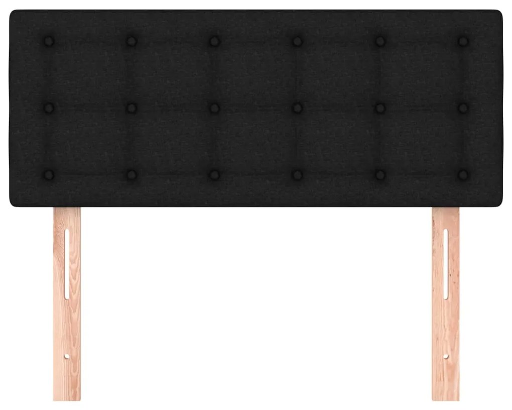 Cabeceira de cama tecido 90x5x78/88 cm preto