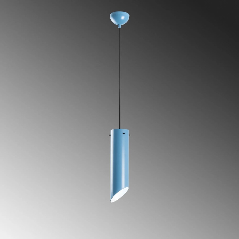 Candeeiro de Teto Kesikboru – Azul Claro – Ø8 h:28 cm