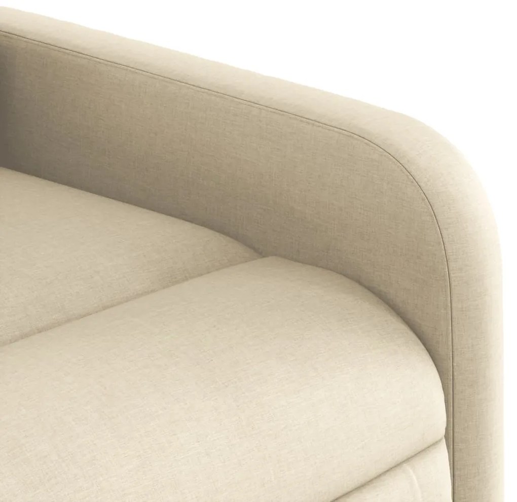 Poltrona reclinável tecido cor creme