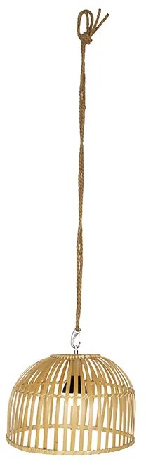 Candeeiro suspenso exterior bambu IP44 dimmer LED RGB - MAURICE Oriental