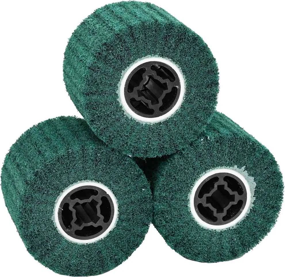 vidaXL Rolos de Lixa 3 pcs Verde 12 x 12 x 10 cm Fibra sintética