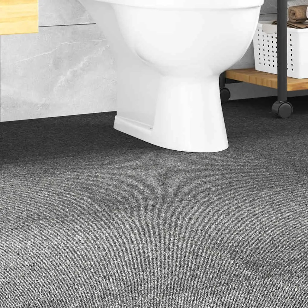 vidaXL Ladrilhos carpete para pisos 20 pcs 5 m² 50x50 cm cinzento