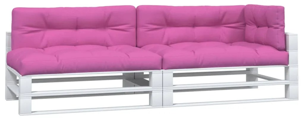 Almofadões p/ paletes 2 pcs tecido rosa