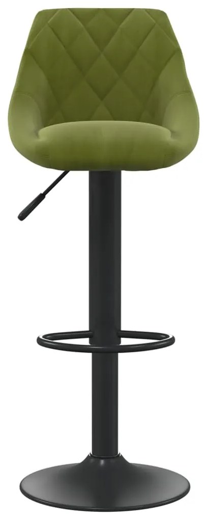Bancos de bar 2 pcs veludo verde-claro