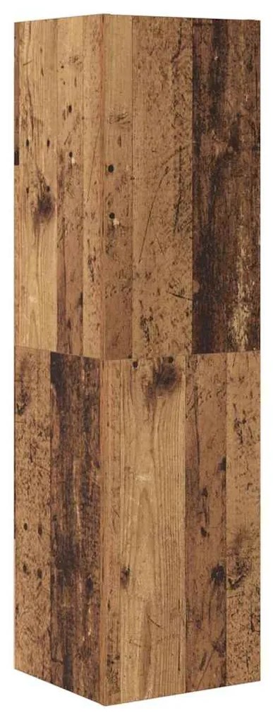 Conjunto de móvel de TV 4 pcs Madeira antiga 30.5 x 30 x 110 cm