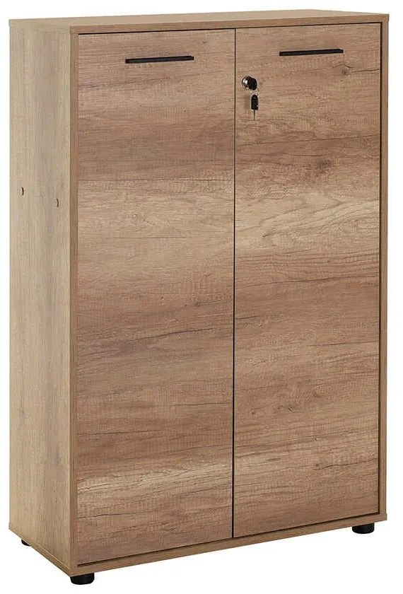 Estante/Arquivador "Biblioteca" - Carvalho - 72x109x34cm - Design Mode