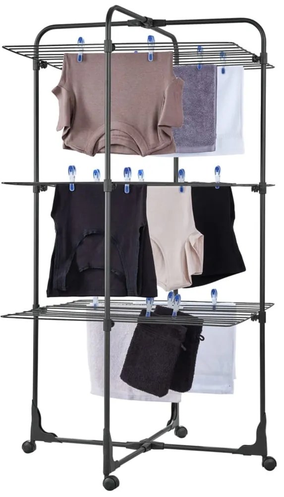 Estendal para a roupa em torre Classic Tower 270 preto