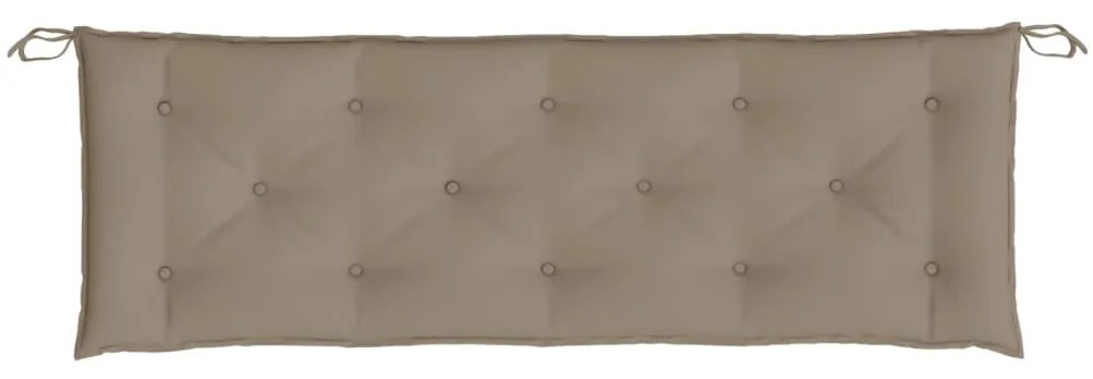 Almofadões banco jardim 2 pcs tecido oxford cinza-acastanhado