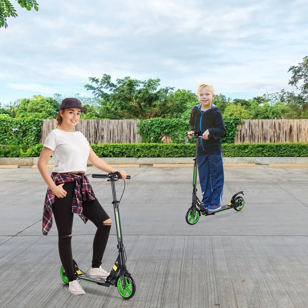 Alça de transporte Kickscooter Cityroller Scooter Roller com altura ajustável Kickscooter Preto