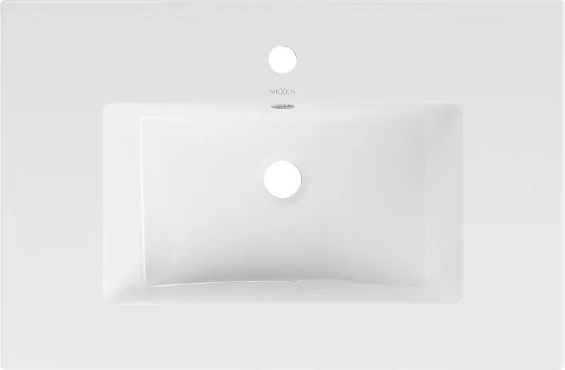 Mexen Atena lavatório embutido no balcão 71 x 46 cm, branco - 25017000