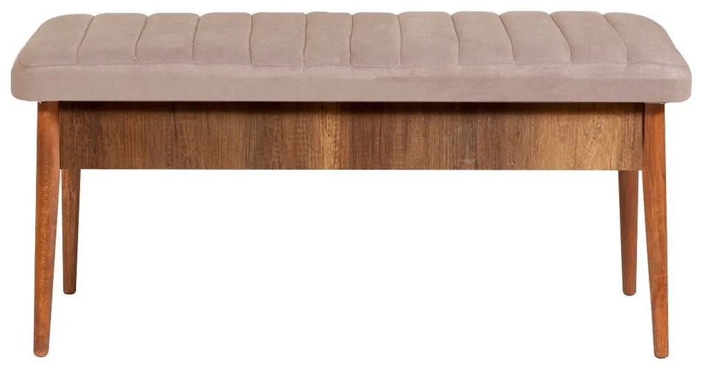 Bench Vina – Walnut Stone – 110 cm x 48 cm x 40 cm