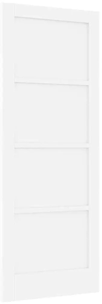 Porta Interior 'ORKDAL'Branca 78x202x4 cm Madeira Sólida de Pinho