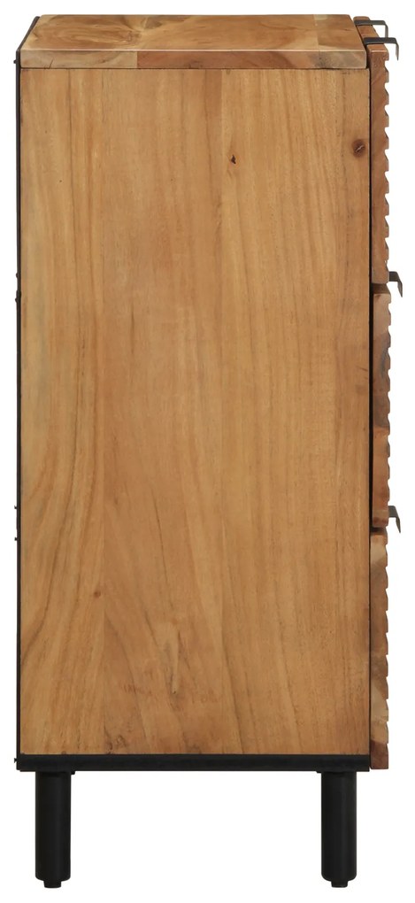 Armários 2 pcs Castanho 60x33x75 cm Madeira Maciça de Acácia