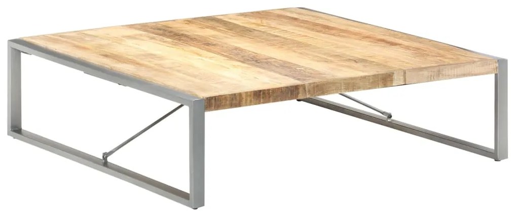Mesa de centro 140x140x40 cm madeira de mangueira áspera
