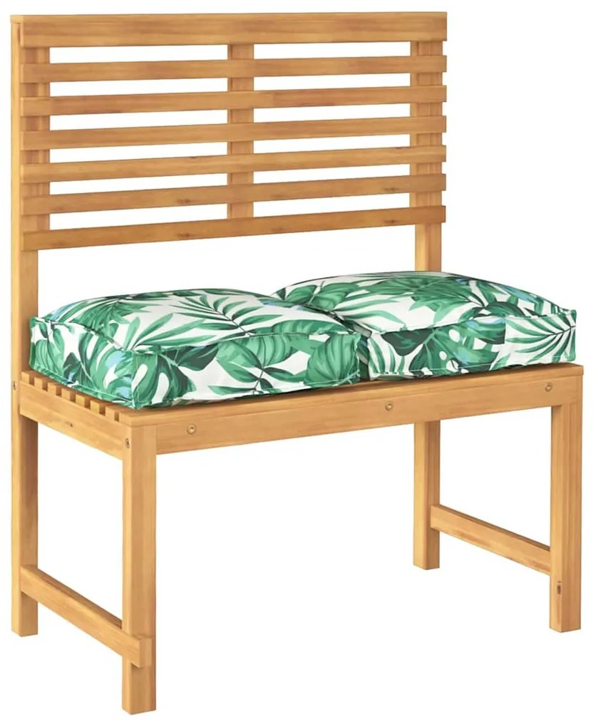 Almofadas de Palete para Assento - 2 Peças com Estampa de Folhas - 40x