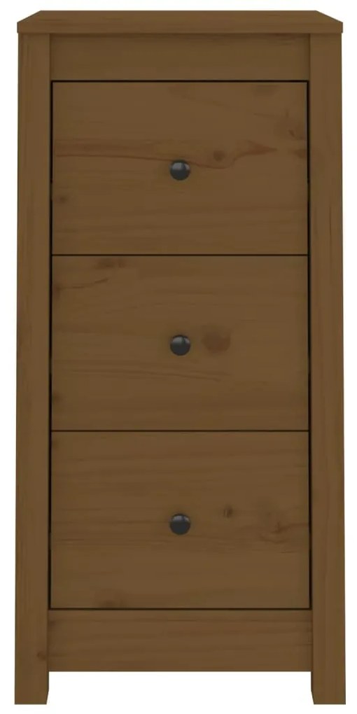 Aparadores 2 pcs 40x35x80 cm pinho maciço castanho mel