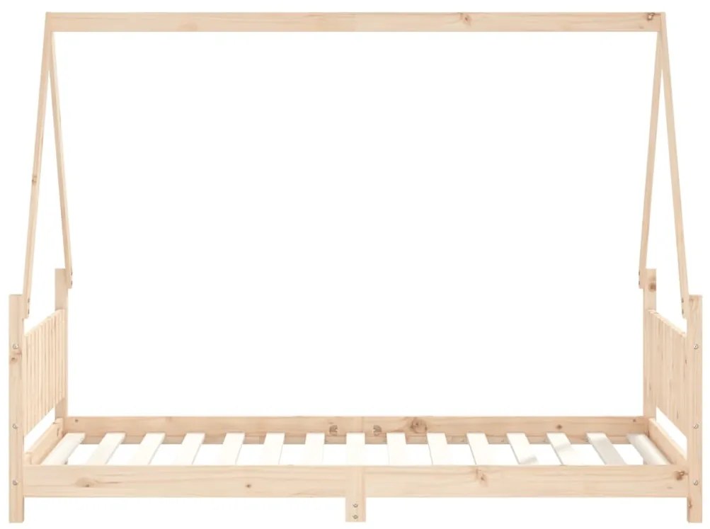 Estrutura de cama infantil 90x190 cm madeira de pinho maciça