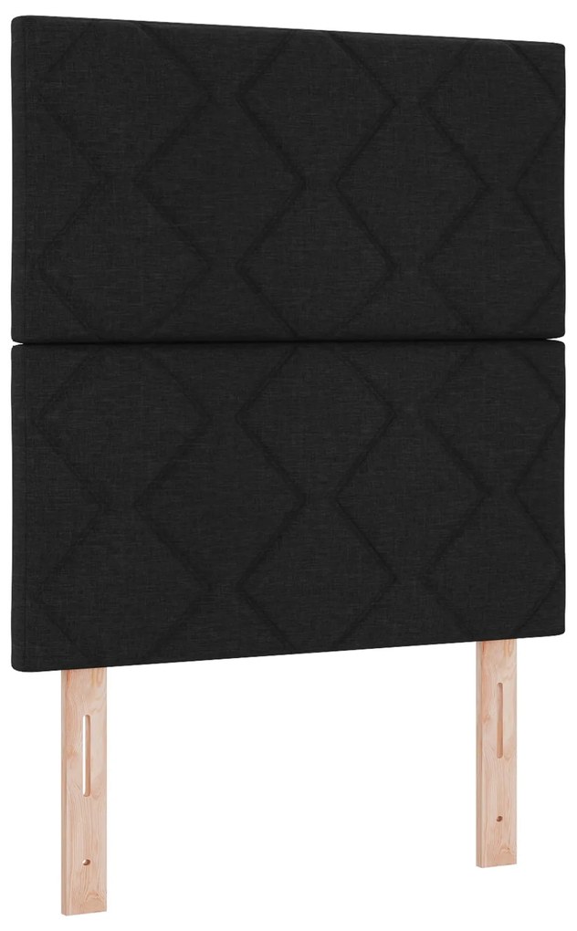 Cama vidaXL Preta 80x200 cm em Tecido