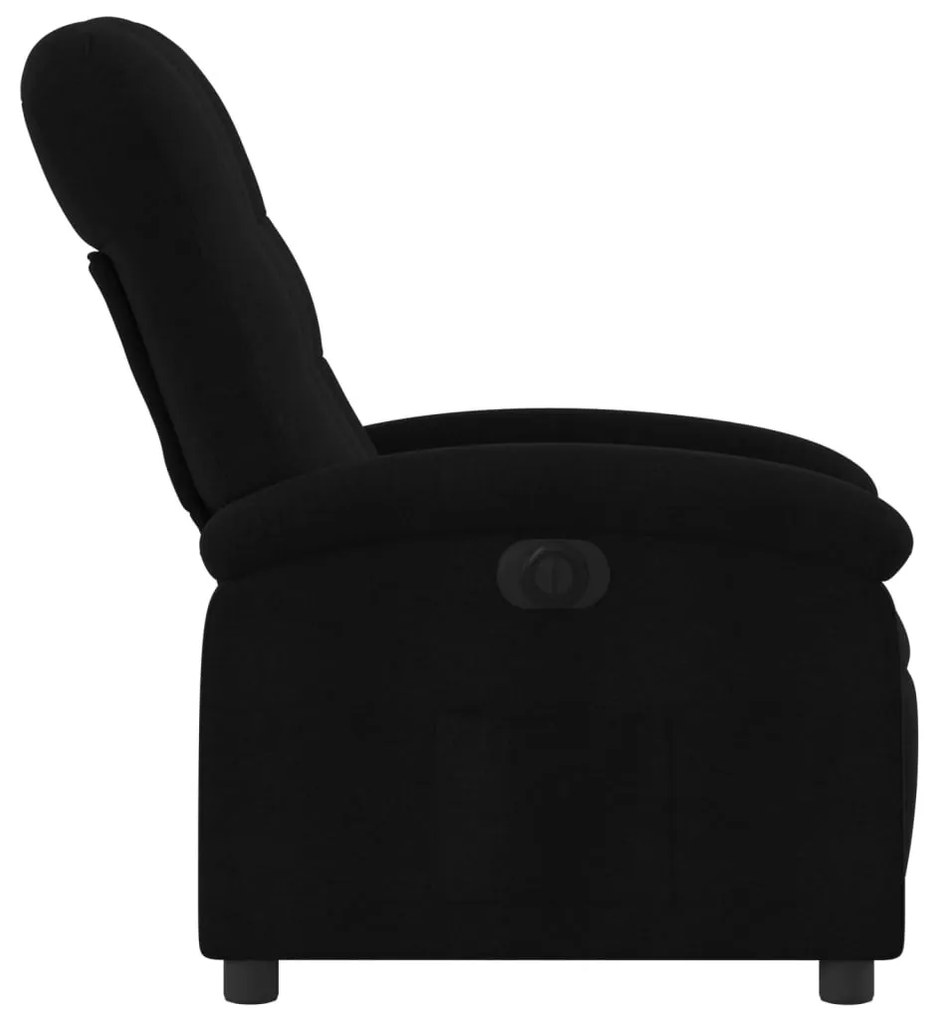 Poltrona elétrica reclinável tecido preto