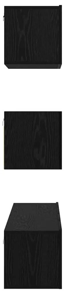 Conjunto de móvel de TV 4 pcs Carvalho preto 80 x 30 x 30 cm
