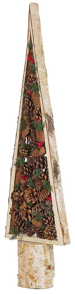 Figura decorativa árvore de natal castanha clara TOLJA Beliani