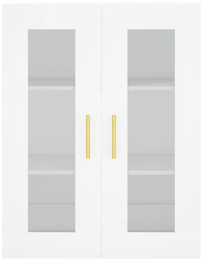 Móveis de parede 2 pcs derivados de madeira branco