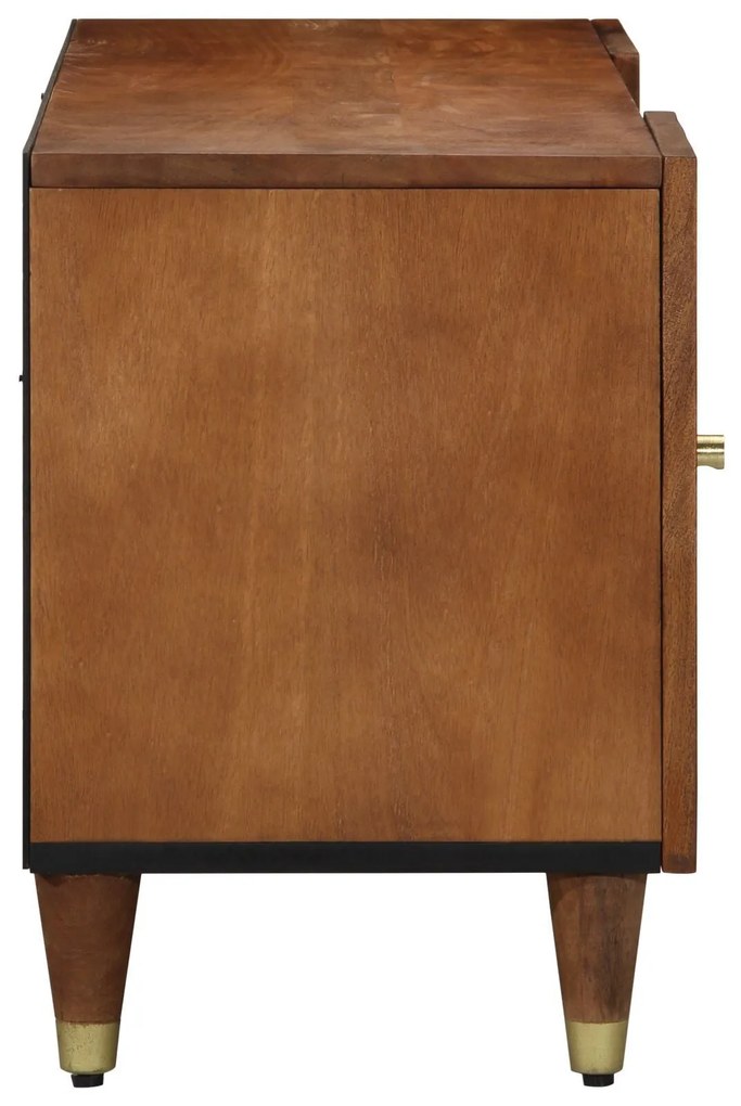 Armário de TV 105x33x46 cm Madeira Sólida de Mangueira