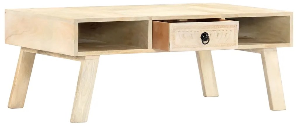 Mesa de centro 100x60x40 cm madeira de mangueira maciça