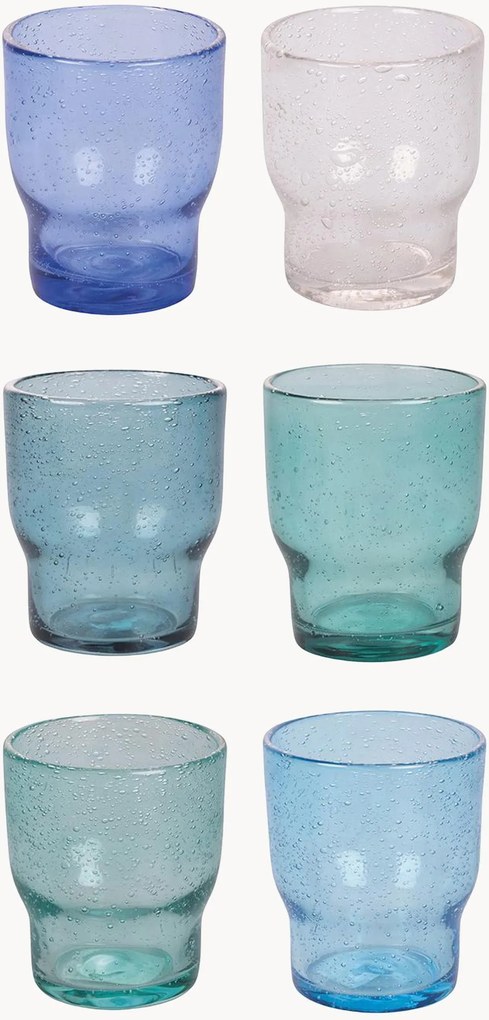 Copos artesanais Unique, conjunto de 6