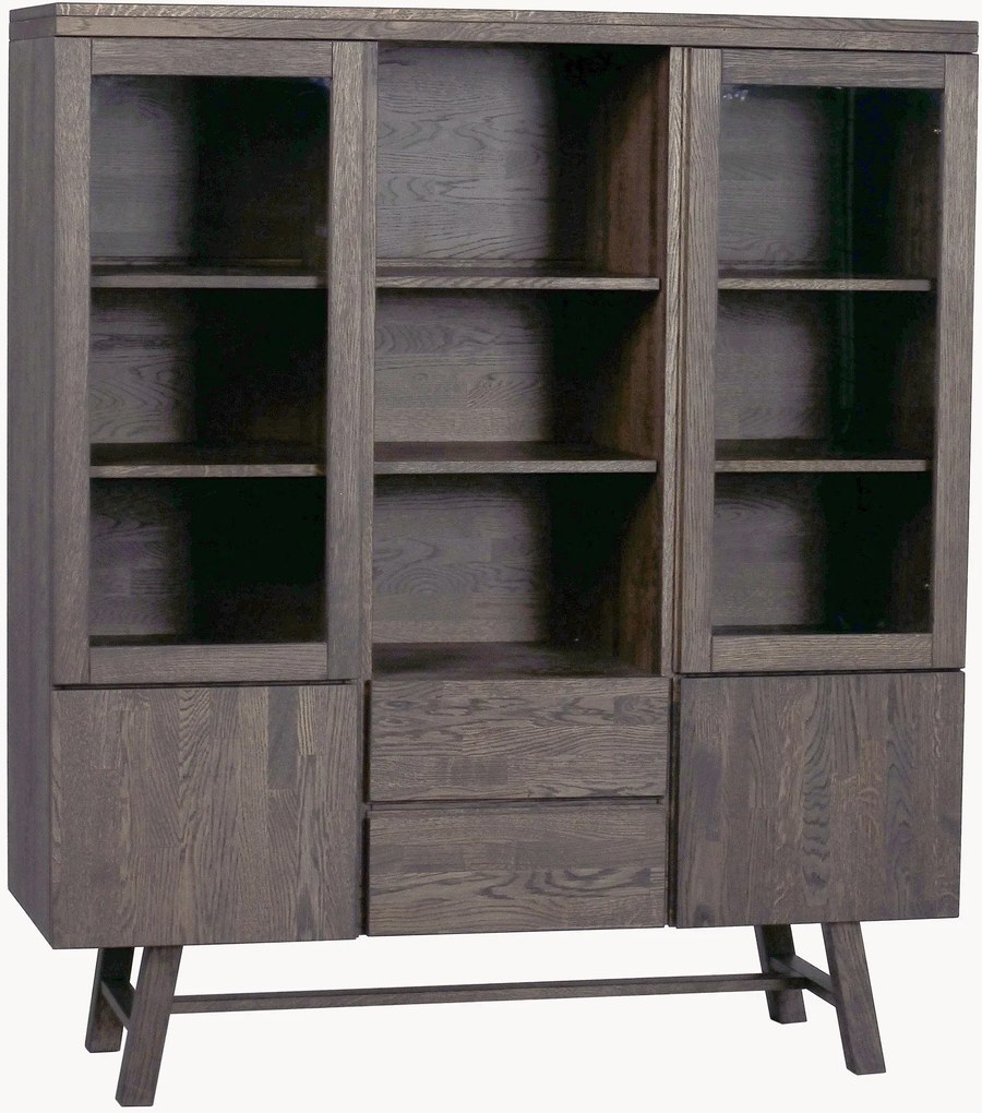 Vitrine em madeira de carvalho Brooklyn