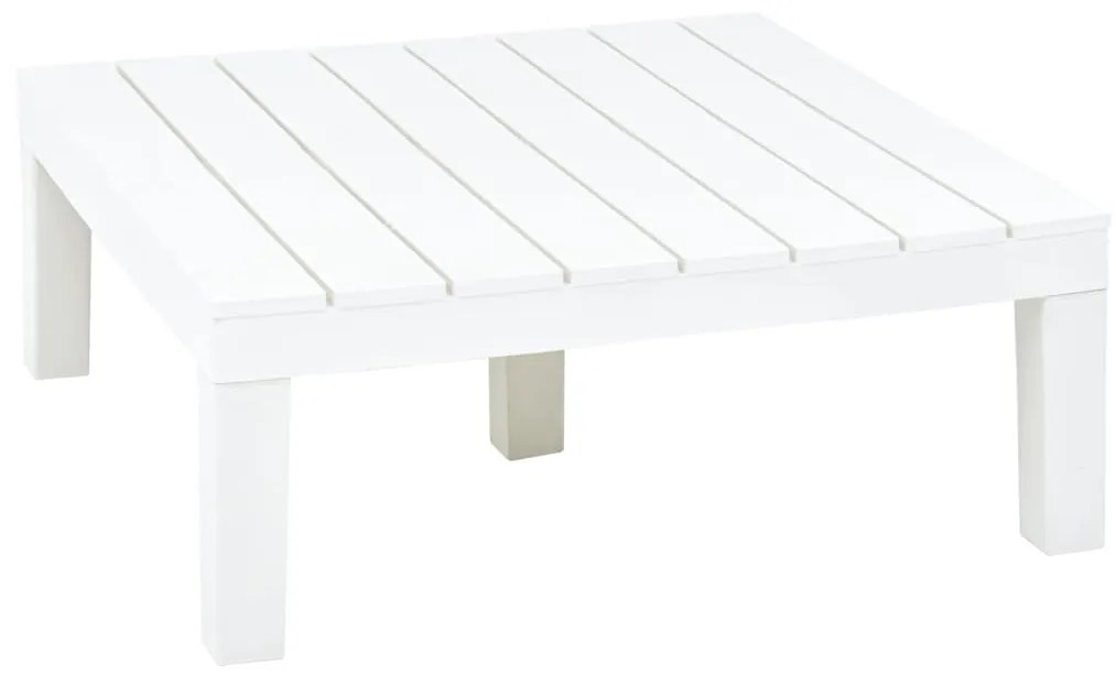 48827 vidaXL Mesa de jardim 78x78x31 cm plástico branco