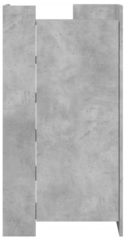 Sapateira 52x37,5x100 cm derivados de madeira cinzento cimento