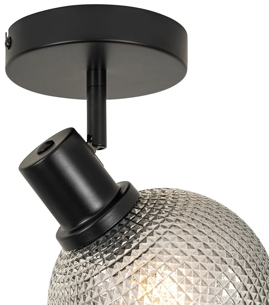 Projetores de design preto com vidro fumê - Chico Design