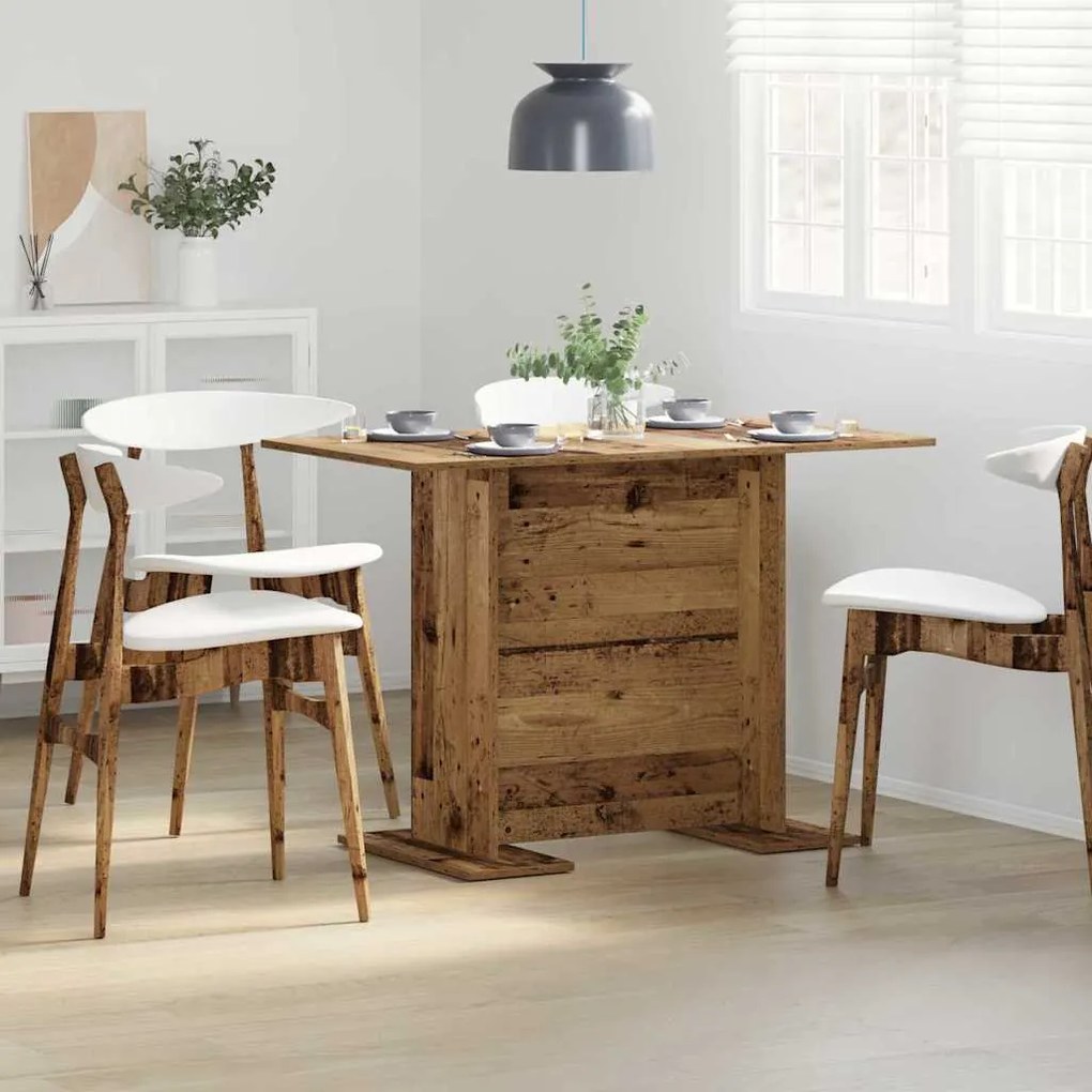 Mesa de Jantar vidaXL Madeira Antiga 110x60x75 cm Madeira Engenharia