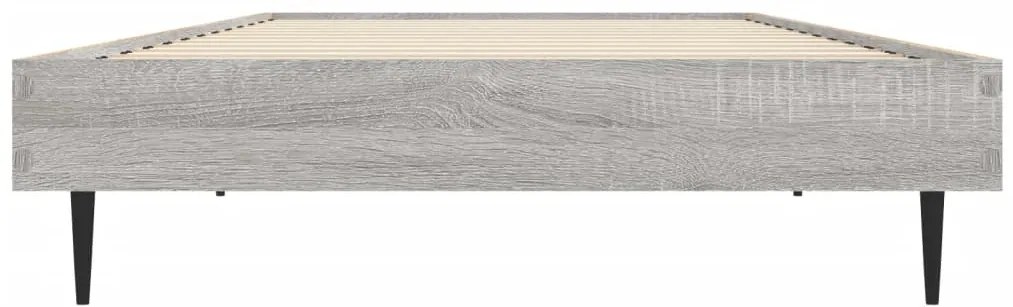 Estrutura cama 75x190 cm derivados de madeira cinzento sonoma
