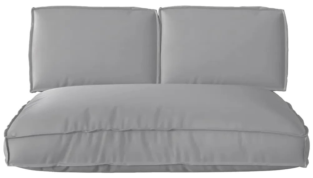 Conjunto de Almofadas para Palete com travesseiro 3 pcs Cinzeto