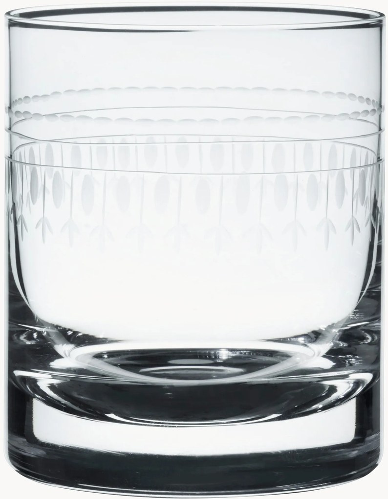 Copos de uísque em cristal artesanal Ovals, conjunto de 4