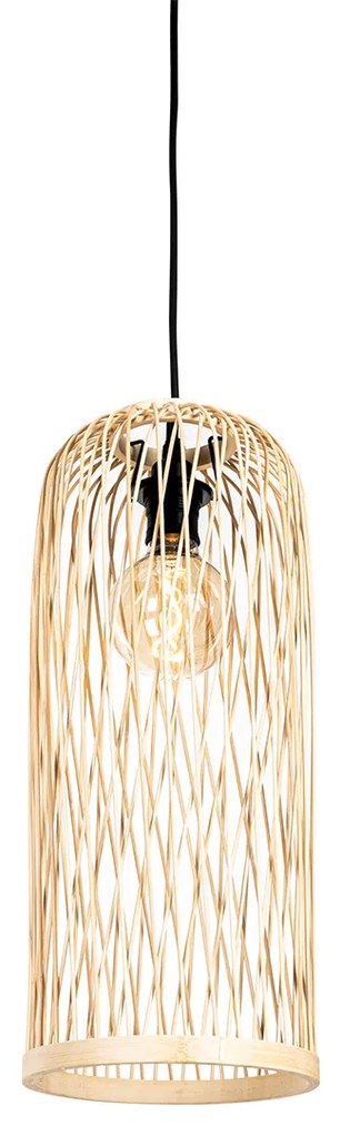 Candeeiro de teto rústico para exterior em vime 3-luzes - Calamus