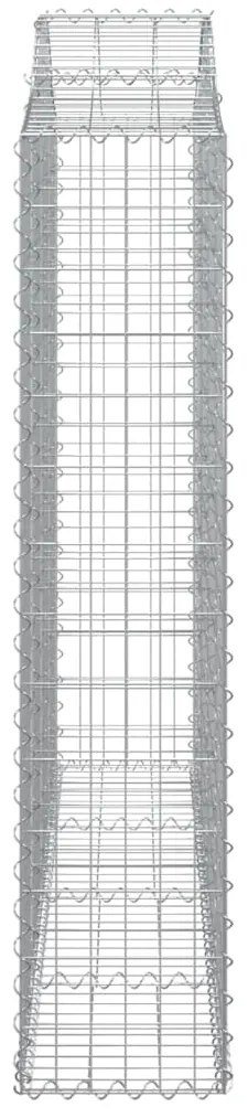 Cestos gabião arqueados 10 pcs 200x30x140/160 ferro galvanizado