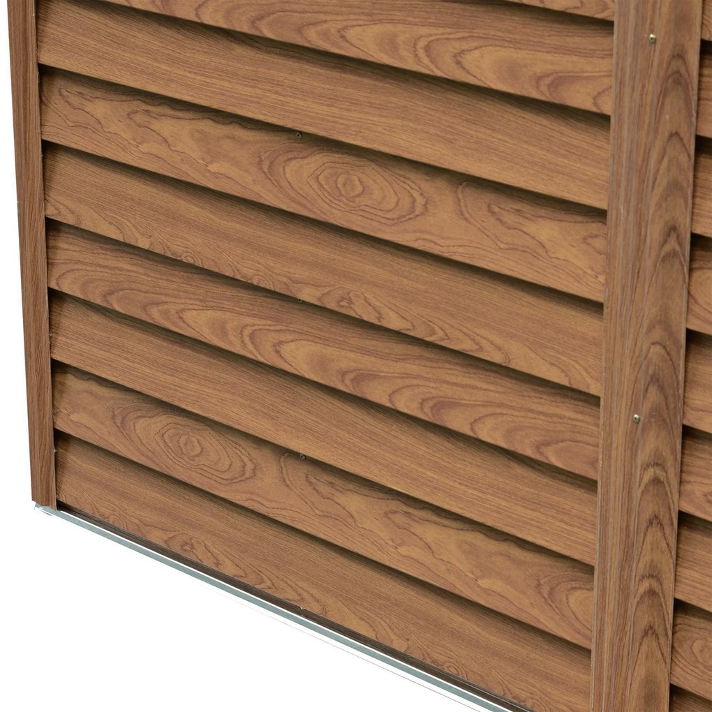 Outsunny Abrigo de Jardim Exterior 3 m² 152x235,7x208,7 cm Abrigo de J