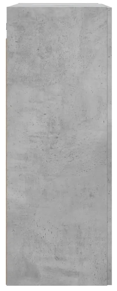 Armário de parede 69,5x34x90 cm deriv. madeira cinzento cimento