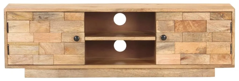 Móvel de TV 116x30x35 cm madeira de mangueira maciça