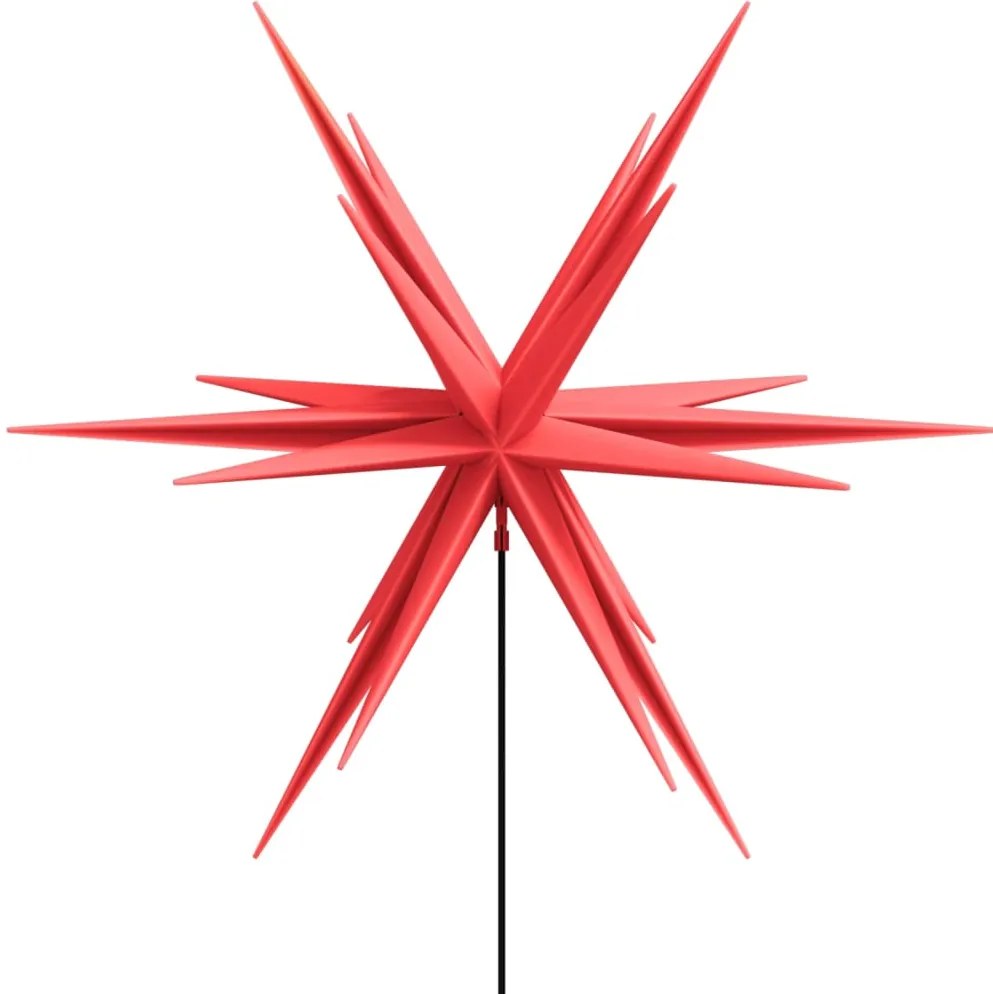 Luz de Natal com estaca LED dobrável 57 cm vermelho