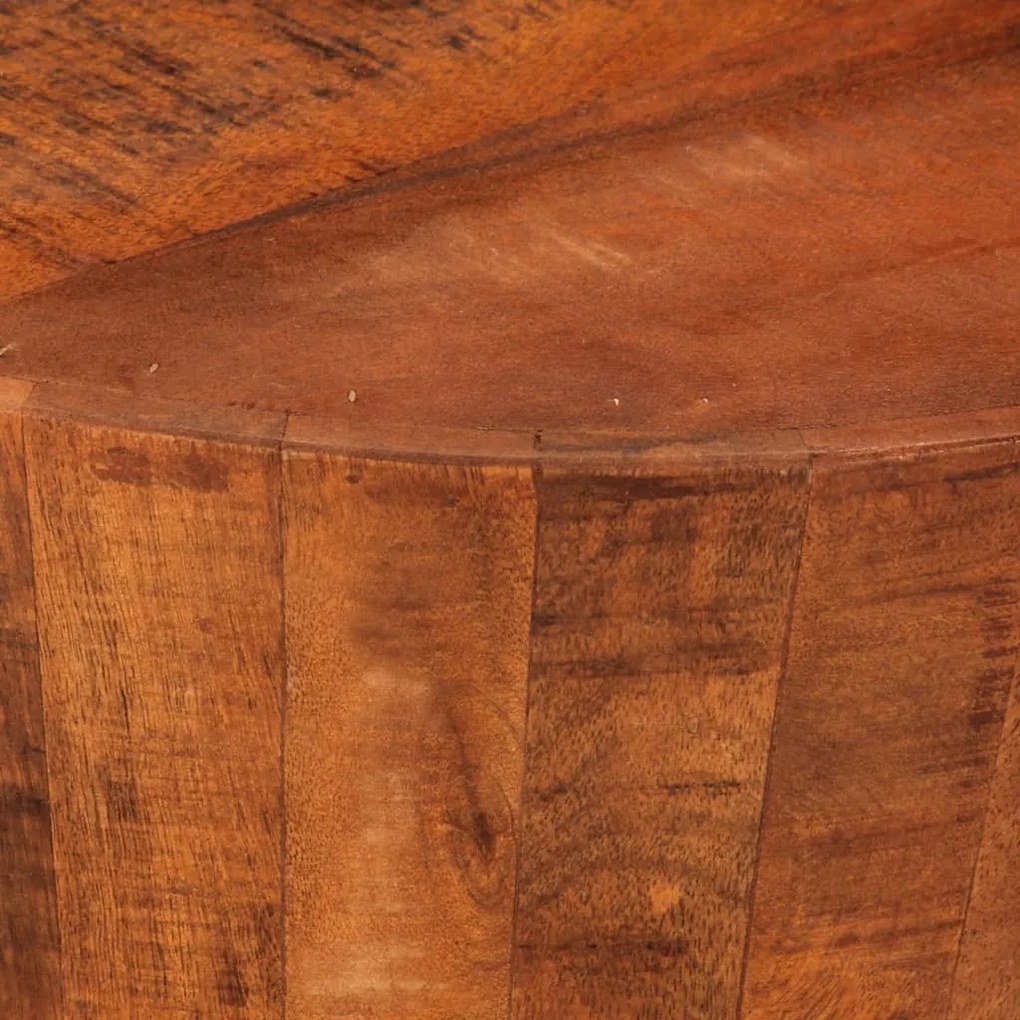 Mesa de centro Ø 52x30 madeira de mangueira áspera maciça