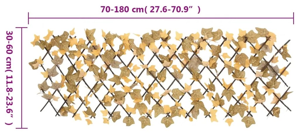 Treliça de ácer artificial extensível 5 pcs 180x60 cm laranja
