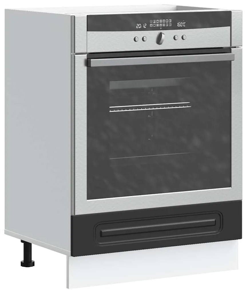 Armário forno Kalmar derivados de madeira preto