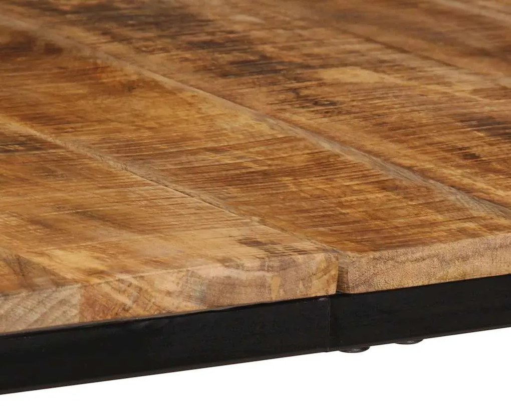 Mesa de jantar 200x100x75 cm madeira de mangueira maciça áspera